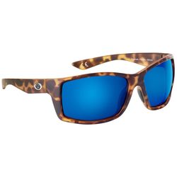 Flying Fisherman AcuTint Sunglasses Unisex Matte Tortoise Frame Smoke Blue Mirror Lens Polarized Flo
