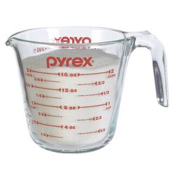 Pyrex 2 cups Glass Clear Measuring Cup