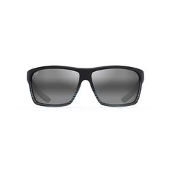 Maui Jim Alenuihaha Sunglasses Unisex Grey Black Stripe Frame Neutral Gray Lens Polarized