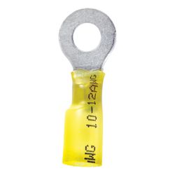 Jandorf 12-10 Ga. Insulated Wire Ring Terminal Yellow 2 pk