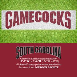 U-Stencil Gamecocks No Stick Lawn Stencil