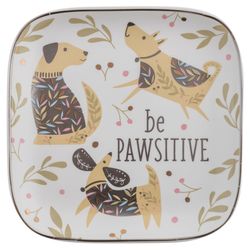Karma Flora 4.5 in. H Multicolored Ceramic Trinket Tray