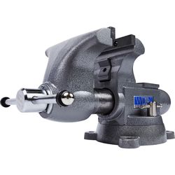 Wilton 8 in. Cast Iron Tradesman Bench Vise 360 deg Swivel Base