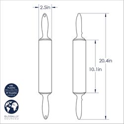 Nordic Ware Polypropylene Rolling Pin