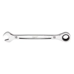 Milwaukee 16 mm X 16 mm 12 Point Metric Ratcheting Combination Wrench 8.58 in. L 1 pc