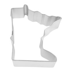 R&M International Corp 3 in. W X 3 in. L Minnesota State Cookie Cutter Silver 1 pc