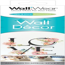 WallWear 1.5 in. H X 9.25 in. L Vinyl Wall Decor
