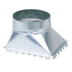 Imperial 6 in. D X 6 in. D 90 deg Galvanized Steel Side Take Off