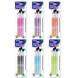 Bazic Products Flat Artist Paint Brush Set