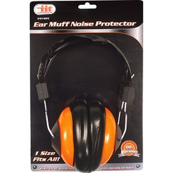 JMK Ilinois Industrial Tool Ear Muffs Black/Orange