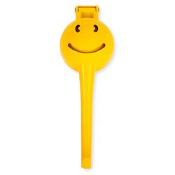 Kikkerland Yellow Aluminum Alloy Smile Citrus Squeezer