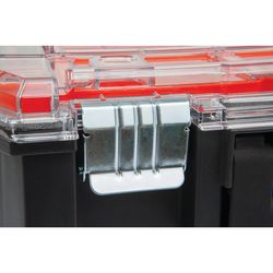 CRAFTSMAN VERSASTACK 17.25 in. W X 4 in. H Storage Organizer Plastic 10 compartments Black/Red
