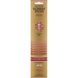 Gonesh Extra Rich Black Cherry Scent Incense Sticks 1 oz Solid 20 pk