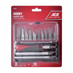 Ace Fixed Blade Hobby Knife Set Black/Red 1 pk