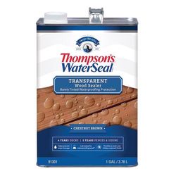 Thompson's WaterSeal Transparent Chestnut Brown Water-Based Acrylic/Alkyd/Urethane Waterproofing Woo