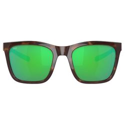 Costa Panga Sunglasses Women's Shiny Tortoise Frame Green Lens Polarized Blue Light Blocking