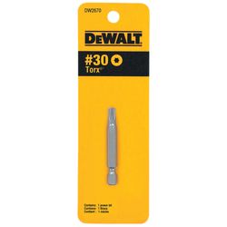 DeWalt Torx #30 in. X 2 in. L Screwdriver Bit Heat-Treated Steel 1 pc