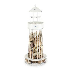 TWINE Seaside 120 oz White Metal Cork Holder