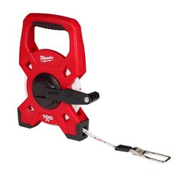 Milwaukee 7.09 in. L X 2.01 in. W Open Reel Fiberglass Long Tape Measure 1 pk