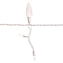 Celebrations Platinum LED C9 Warm White 70 ct Icicle Christmas Lights 9 ft.