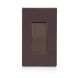 Leviton Decora 15 amps Single Pole Rocker Switch Brown 1 pk
