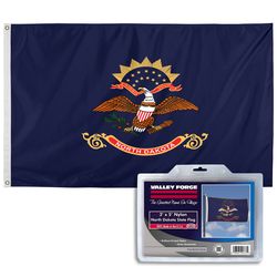 Valley Forge North Dakota State Flag 0 in. H X 3 ft. W X 5 ft. L