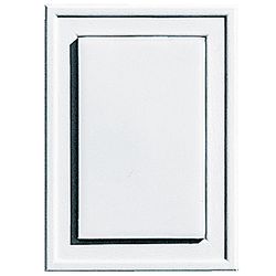 Builders Edge 6 in. H X 1 in. L Prefinished White Vinyl Mini Mounting Block