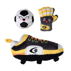 Pet Shop by Fringe Studio For Dog Assorted Plush Goooooal Dog Toy 1 pk