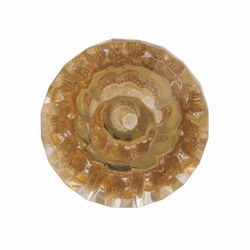 Amerock Traditional Classics Octagonal Cabinet Knob 1-1/4 in. D 1-3/8 in. Burnished Brass 1 pk