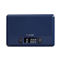 Taylor Dark Blue Digital Kitchen Scale 4.4 lb