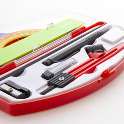 Bazic Products 10 in. Math Tool Set with Protractor 11 pc