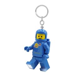LEGO Minifigures Plastic Blue Spaceman Keychain w/LED Light