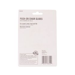 Ace Gray 1 in. Push-On Plastic Chair Glide 8 pk