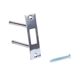 Tuff Strike 1.25 in. H X 4.75 in. L Satin Nickel Steel Deadbolt Strike