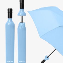 Vinrella Blue Solid 38 in. D Umbrella