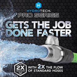 Hydrotech 3/4 in. D X 50 ft. L Heavy Duty Professional Grade Expandable Flexible Garden Hose