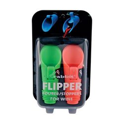 Rabbit Flipper Assorted Rubber Wine Pourer and Stopper