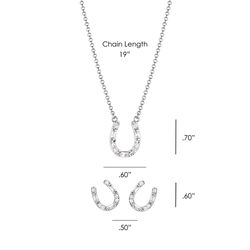 Montana Silversmiths Women's Lucky Stride Horseshoe Jewelry Sets