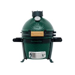 Big Green Egg 10 in. Mini Charcoal Kamado Grill and Smoker Green
