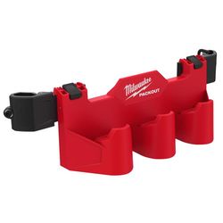 Milwaukee Packout 5.5 in. W X 6 in. H Tool Box Attachment M12 Battery Rack Black/Red