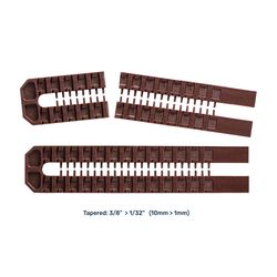 Shark Shim 1.6 in. W X 7.9 in. L Hard Plastic Double Snap Shims 16 pk