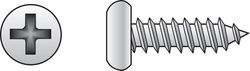 HILLMAN No. 10 Ga. X 1 in. L Phillips Pan Head Sheet Metal Screws 100 pk