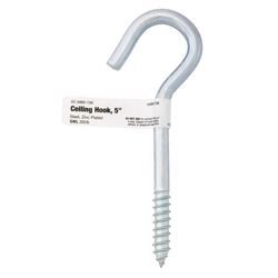 Hampton Small Steel 5 in. L Ceiling Hook 200 lb 1 pk