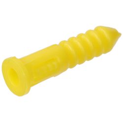 HILLMAN 0.164 in. D X 7/8 in. L Plastic Pan Head Ribbed Anchor 6 pk