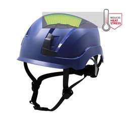 GE 4-Point Ratchet Koroyd Safety Helmet Blue Vented