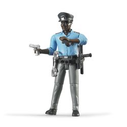 Bruder Bworld Policeman Dark Skin Toy Multicolored