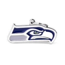 MyFamily NFL Blue/White Seattle Seahawks Metal Dog Pet Tags Medium
