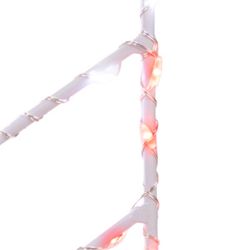Celebrations LED Red/White Candy Cane Silhouette 15 in. Hanging Decor