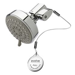 Evolve Chrome ABS 5 settings Water Saving Showerhead 1.5 gpm
