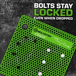 Boltster 10 in. W X 0.4 in. H Bolt & Fastener Organizer Green